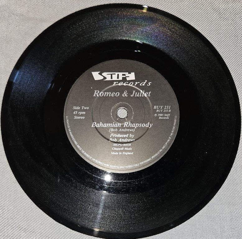 Miniaturbild: Bob Andrews - Love Theme From Romeo & Juliet (7", Single) (Stiff Records)