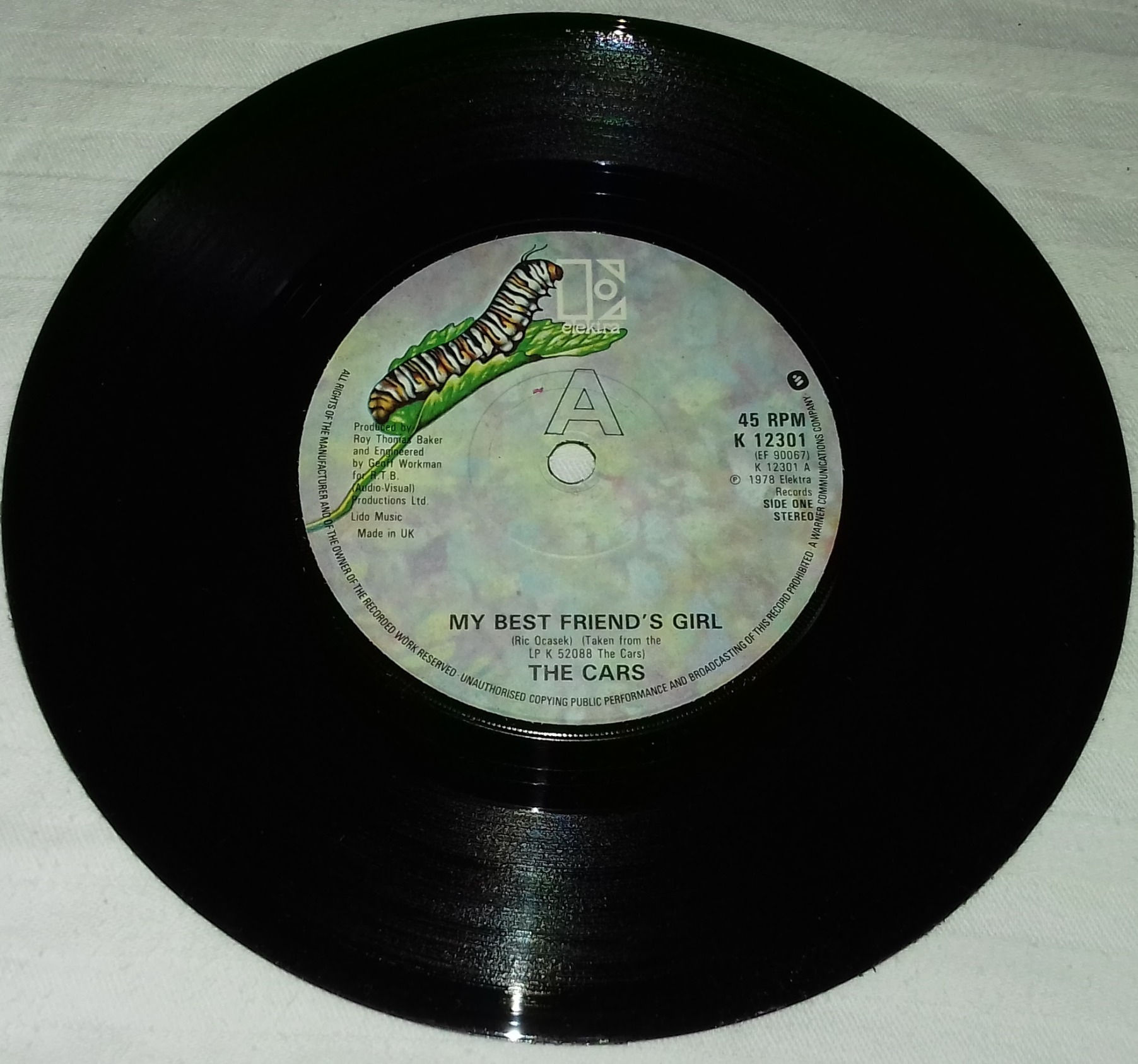 The Cars - My Best Friend's Girl (7", Single) (Elektra, Elektra)