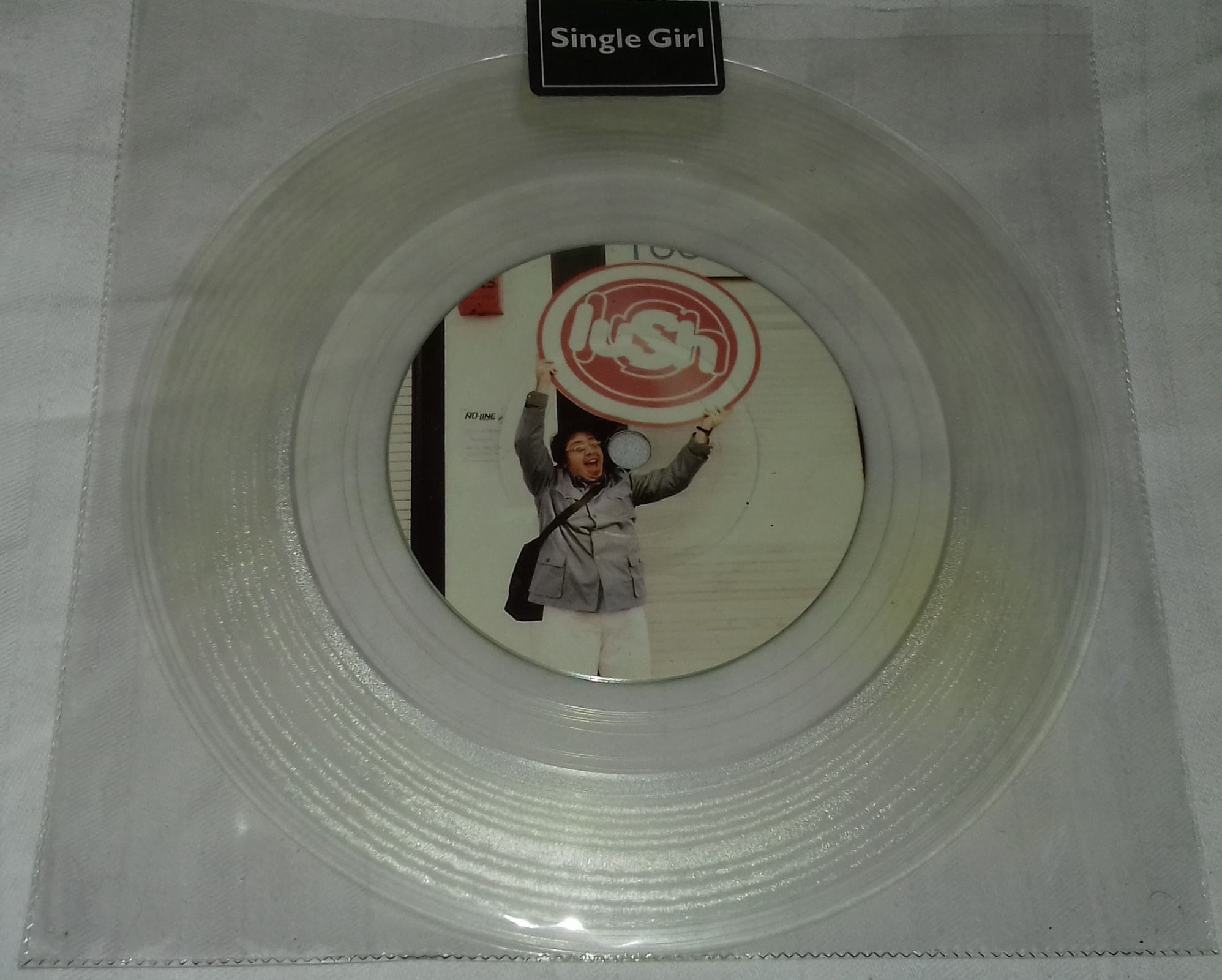 Lush - Single Girl (7", Single, Ltd, Cle) (4AD)