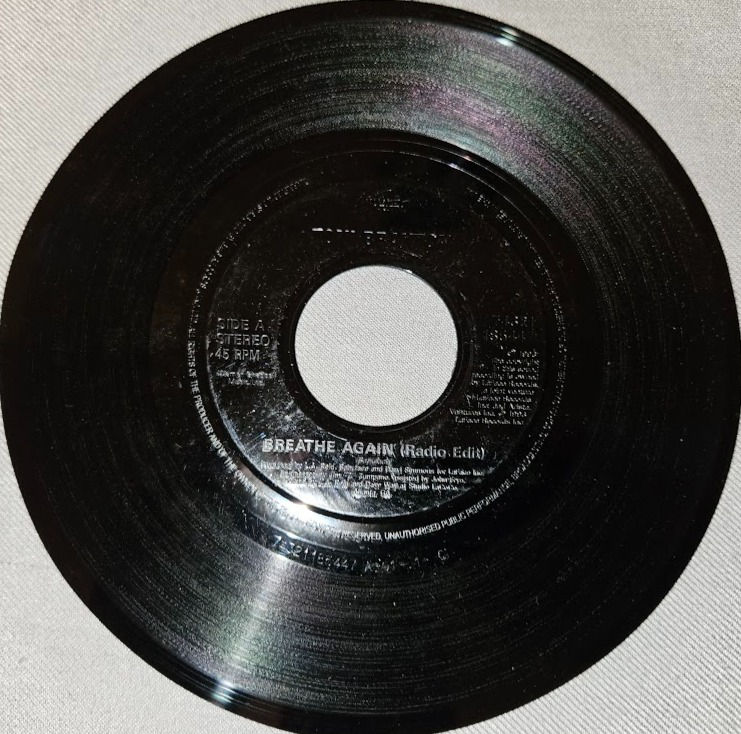 Toni Braxton - Breathe Again (7", Single, Jukebox) (Arista, LaFace Records)