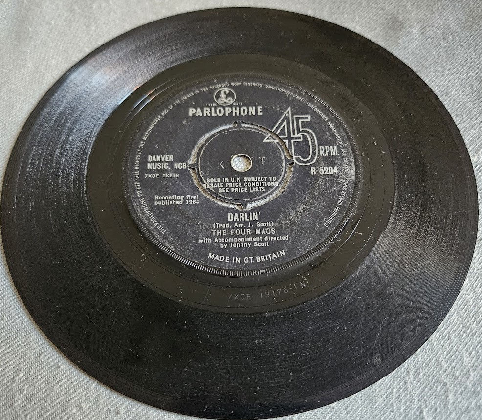 The Four Macs - Darlin (7", Single) (Parlophone)