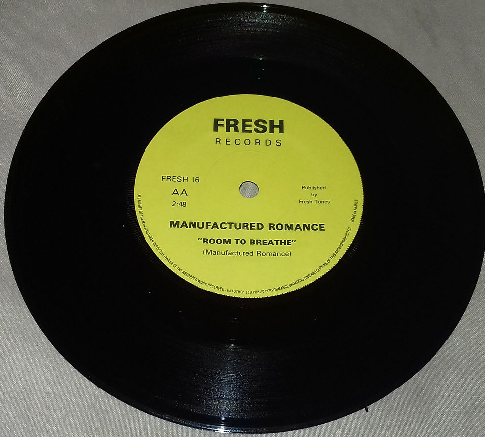 Thumbnail: Manufactured Romance - The Time Of My Life (7", Single, Gre) (Fresh Records (14)