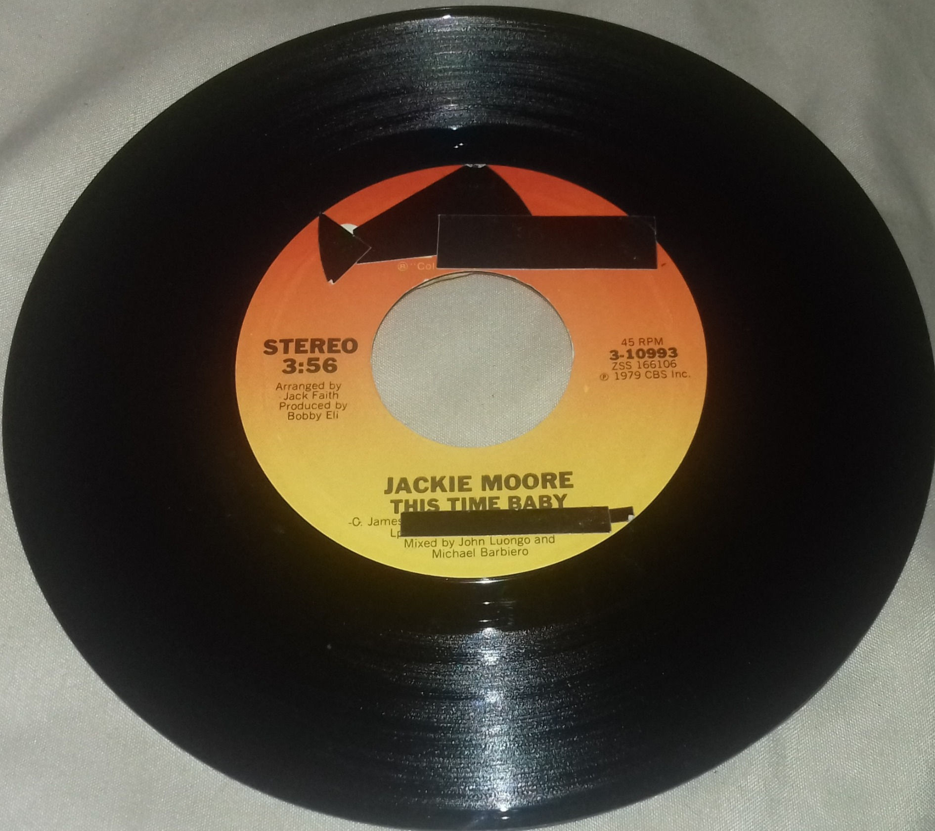 Jackie Moore - This Time Baby / Let's Go Somewhere And Make Love (7", Single, St