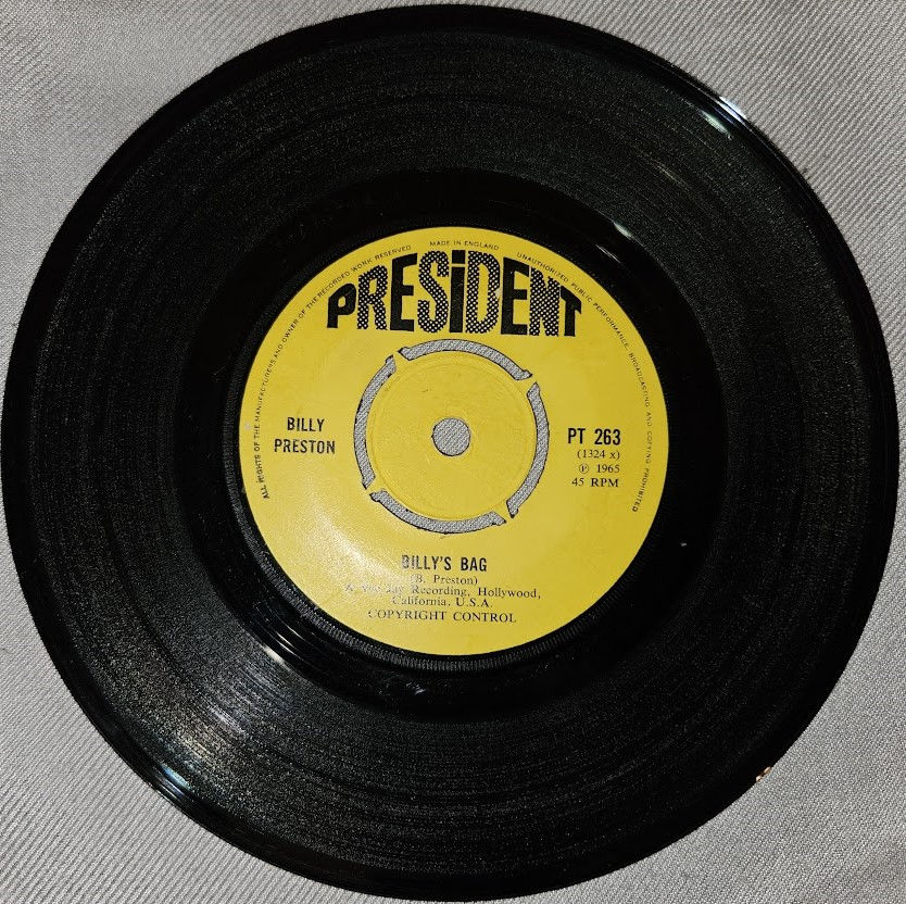 Billy Preston - Billy's Bag (7", Single) (President Records)