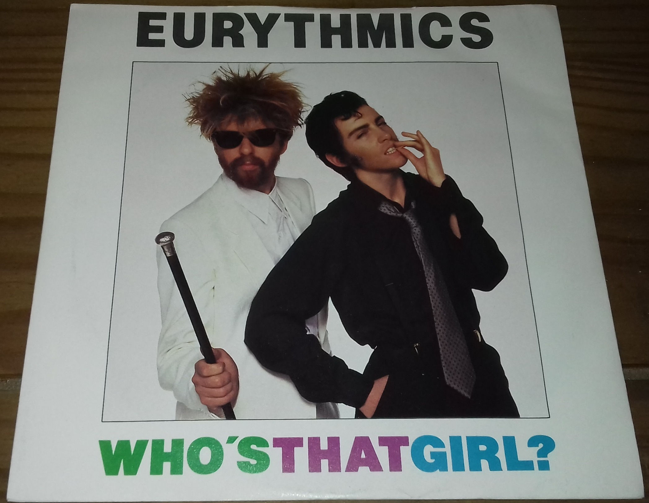 Eurythmics - Who's That Girl? (7", Single, Sol) (RCA, RCA)