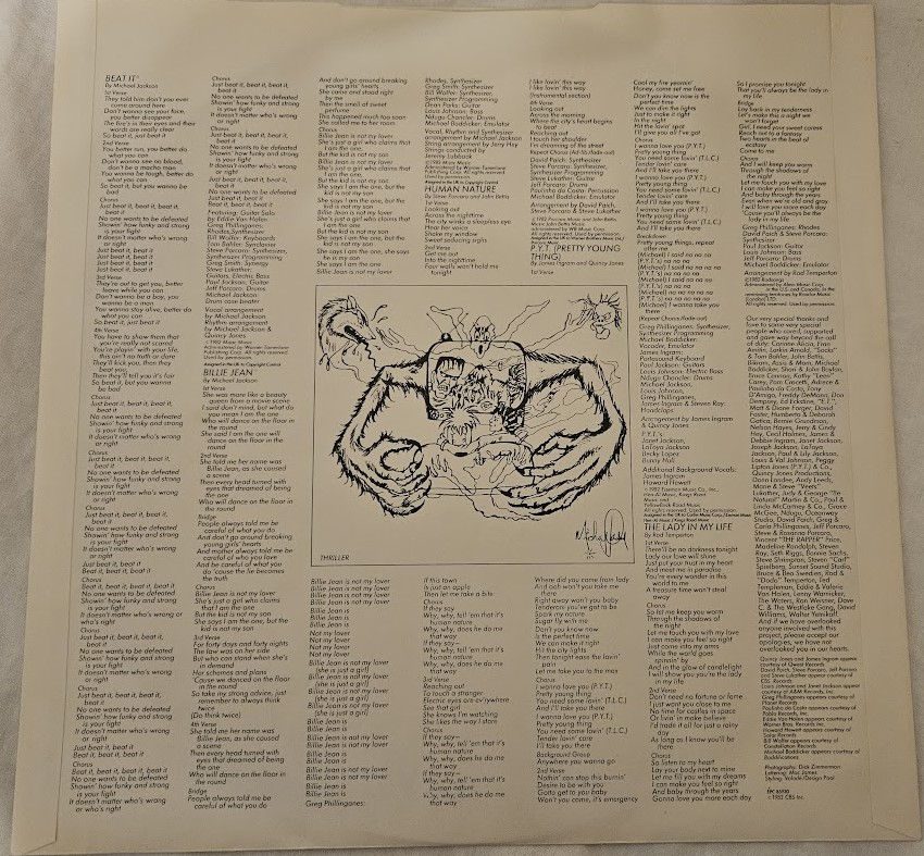 תמונה ממוזערת: Michael Jackson - Thriller (LP, Album, Gat) (Epic)