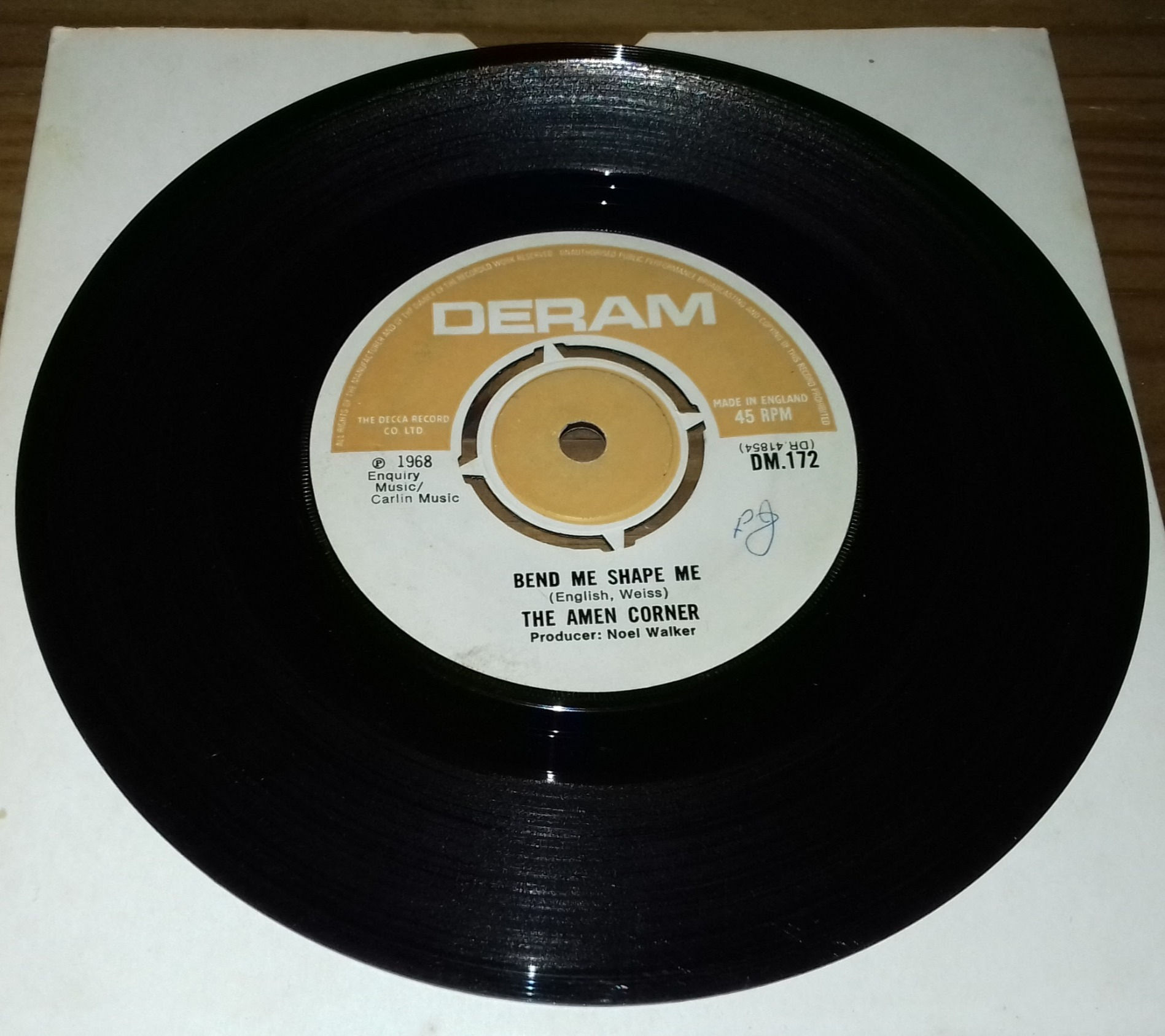 The Amen Corner* - Bend Me, Shape Me (7", Single, 4-P) (Deram)