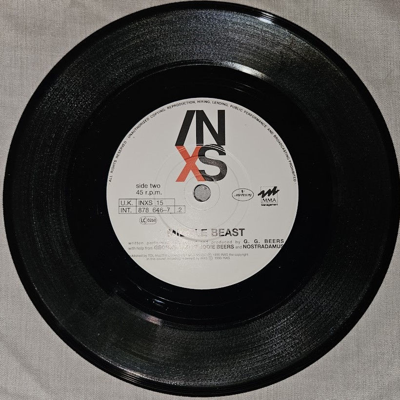 サムネイル： INXS - Disappear (7", Pap) (Mercury, Mercury)