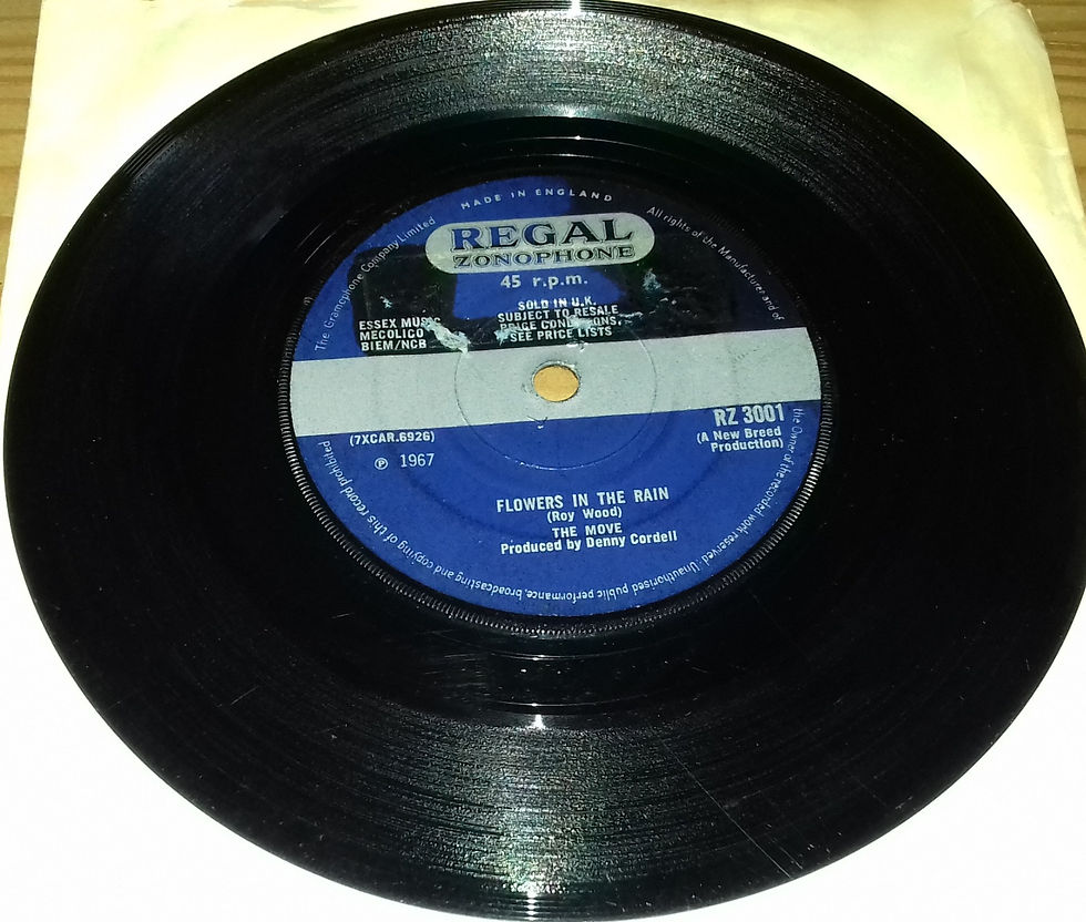 The Move - Flowers In The Rain (7", Single, Sol) (Regal Zonophone)