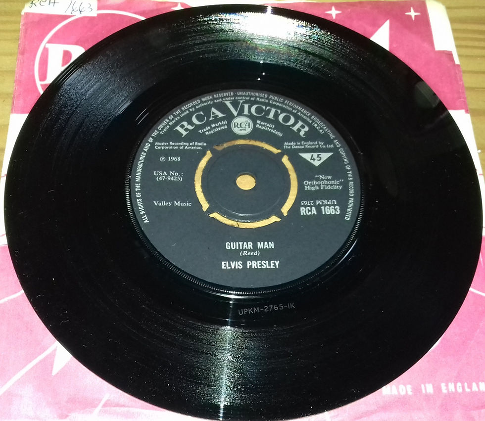 Elvis Presley - Guitar Man (7", Single) (RCA Victor)