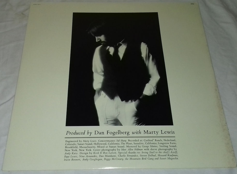 Miniature : Dan Fogelberg - Windows And Walls (LP, Album, Car) (Full Moon, Epic)