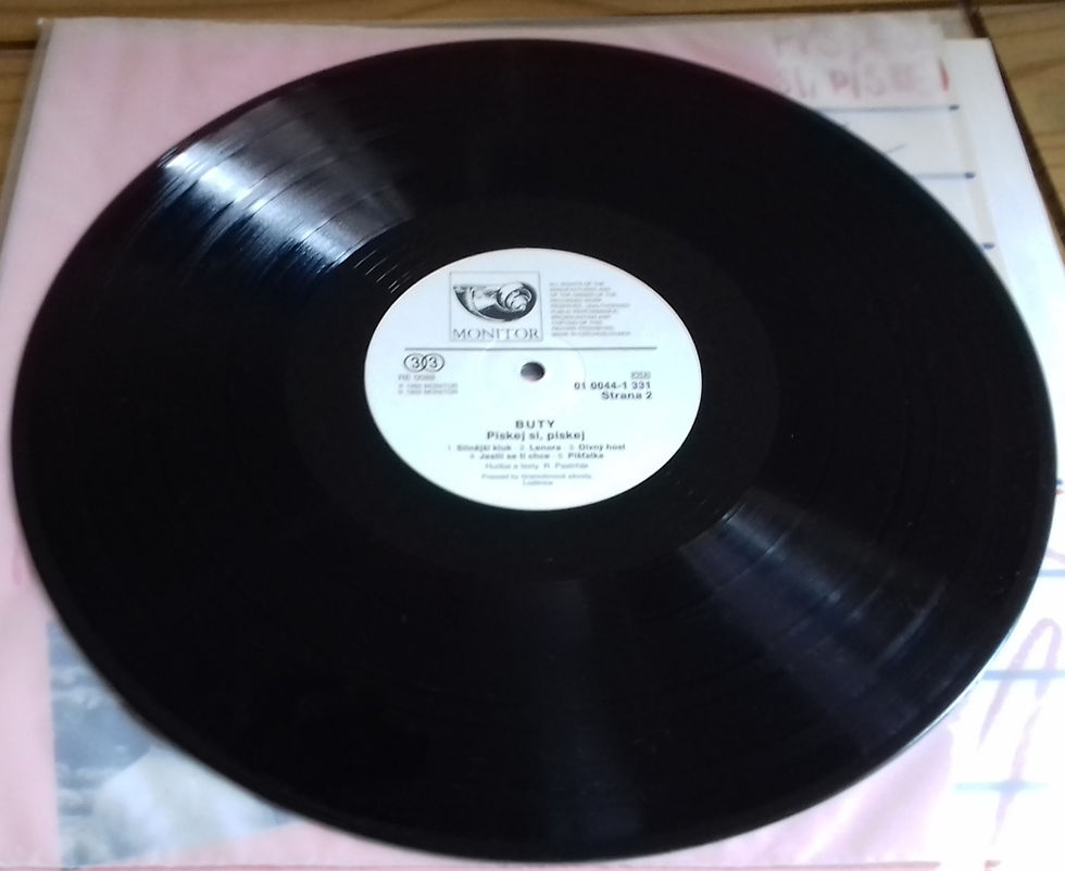 Miniatyrbild: Radek Pastrňák & Buty - Pískej Si, Pískej (LP, Album) (Monitor (2))