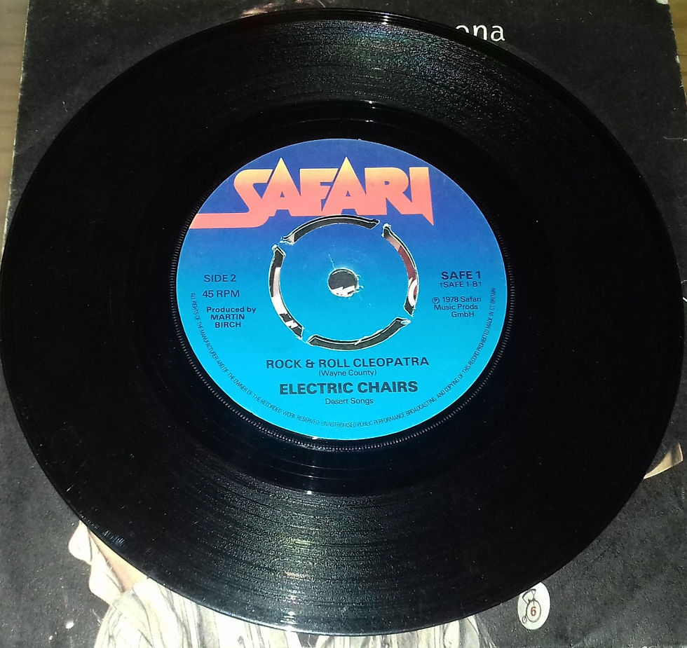ภาพขนาดย่อ: Electric Chairs* - Eddie & Sheena (7", Single) (Safari Records)