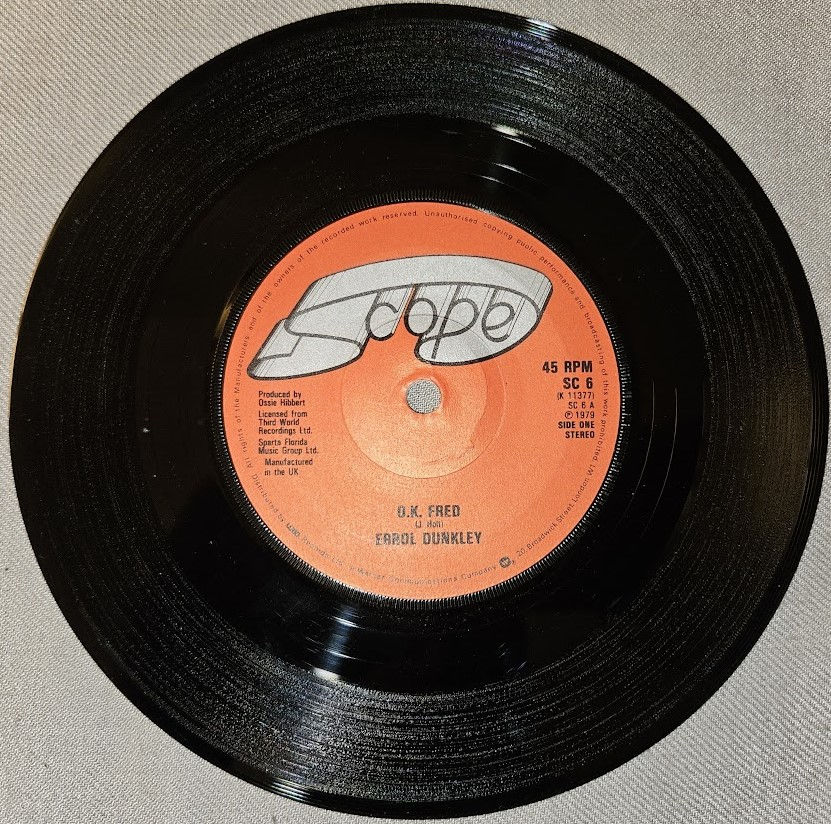Errol Dunkley - O.K. Fred (7", Single, All) (Scope (2))