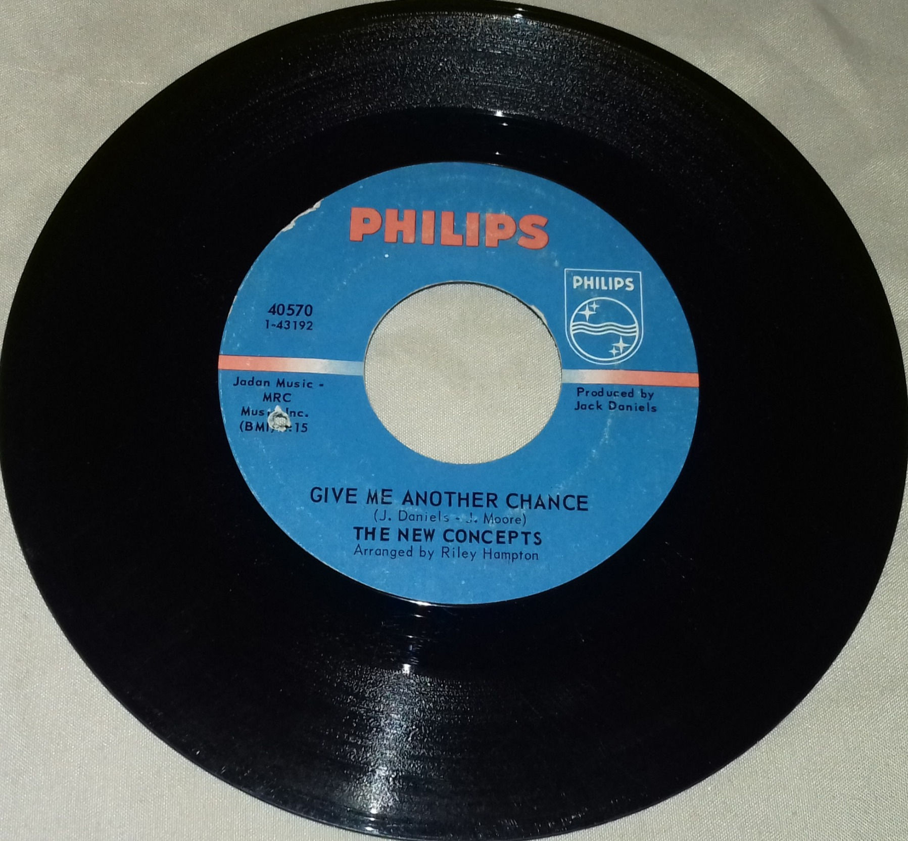 The New Concepts - Give Me Another Chance / Over The Rainbow (7") (Philips)