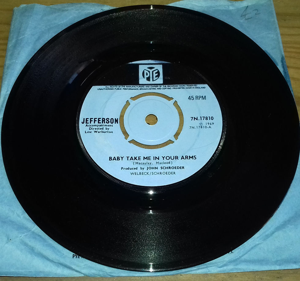 Miniaturbild: Jefferson  - Baby Take Me In Your Arms (7", Single, Pus) (Pye Records)