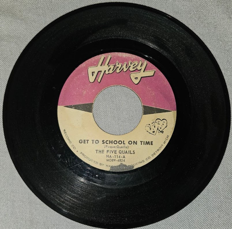The Five Quails - Get To School On Time (7") (Harvey (2))