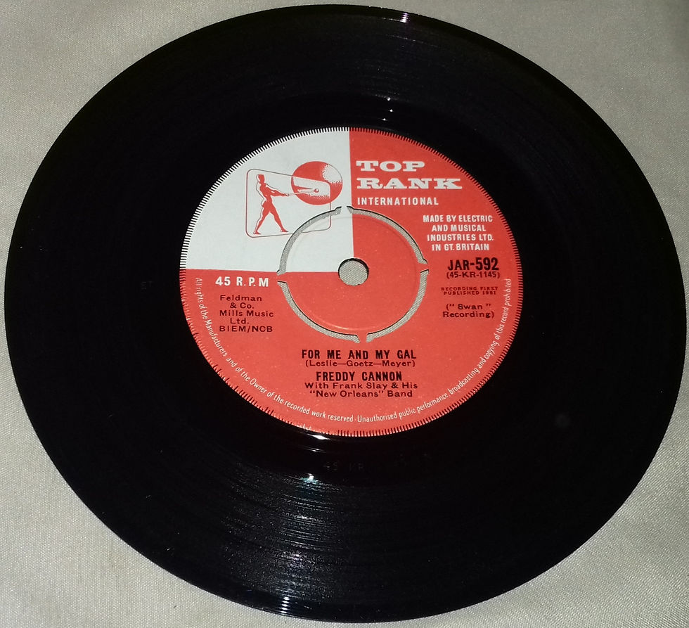 Freddy Cannon - For Me And My Gal / Blue Plate Special (7", Single, Mono) (Top R