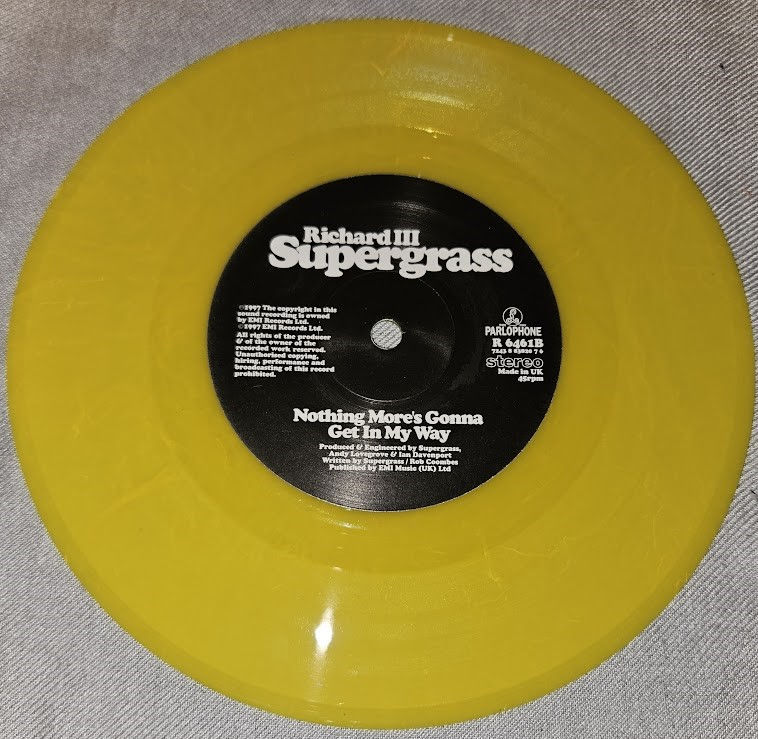 Miniatyrbild: Supergrass - Richard III (7", Single, Ltd, Yel) (Parlophone, Parlophone, Parloph