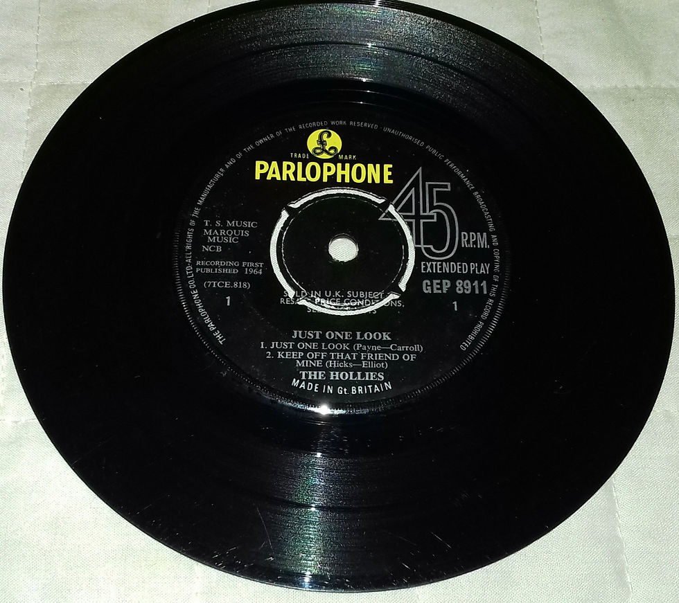 ภาพขนาดย่อ: The Hollies - Just One Look (7", EP, Mono) (Parlophone)