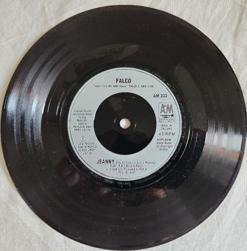 Miniatura: Falco - Jeanny (7", Single) (A&M Records)