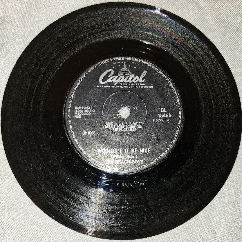 Miniatyrbild: The Beach Boys - God Only Knows (7", Single, Sol) (Capitol Records)