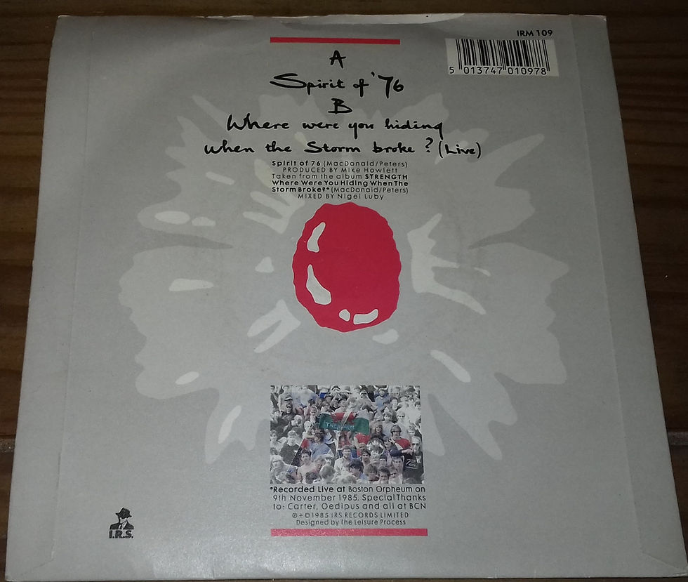 Miniature : Alarm* - Spirit Of '76 (7", Single) (I.R.S. Records)