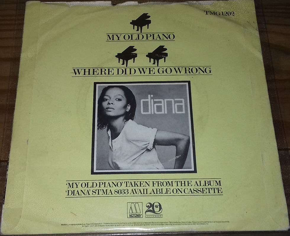 Miniatyrbild: Diana Ross - My Old Piano (7", Single, Kno) (Motown)