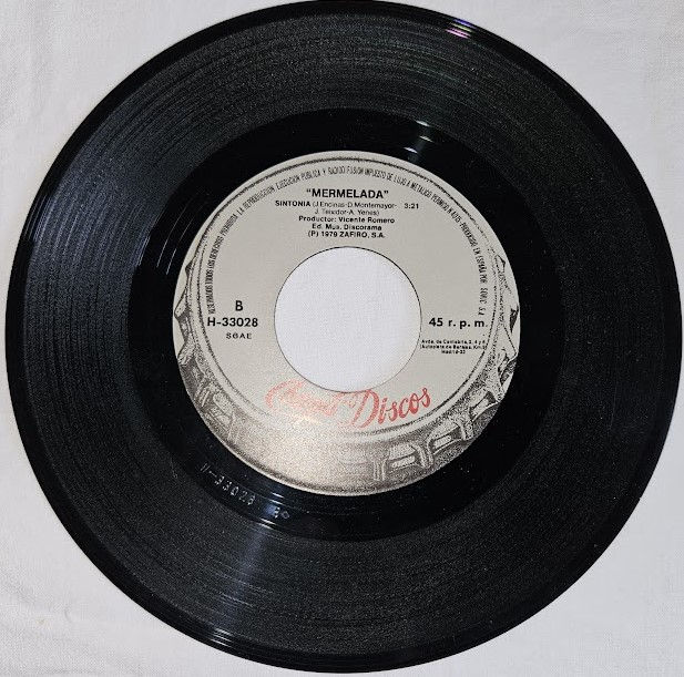 ภาพขนาดย่อ: Mermelada - Bebiendo Y Bailando (7", Single) (Chapa Discos)
