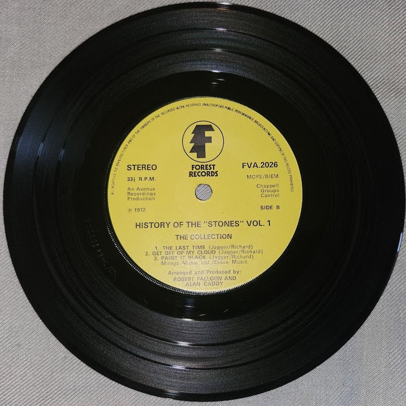 ภาพขนาดย่อ: The Collection - History Of The "Stones" Vol. 1 (7") (Forest Records (2))