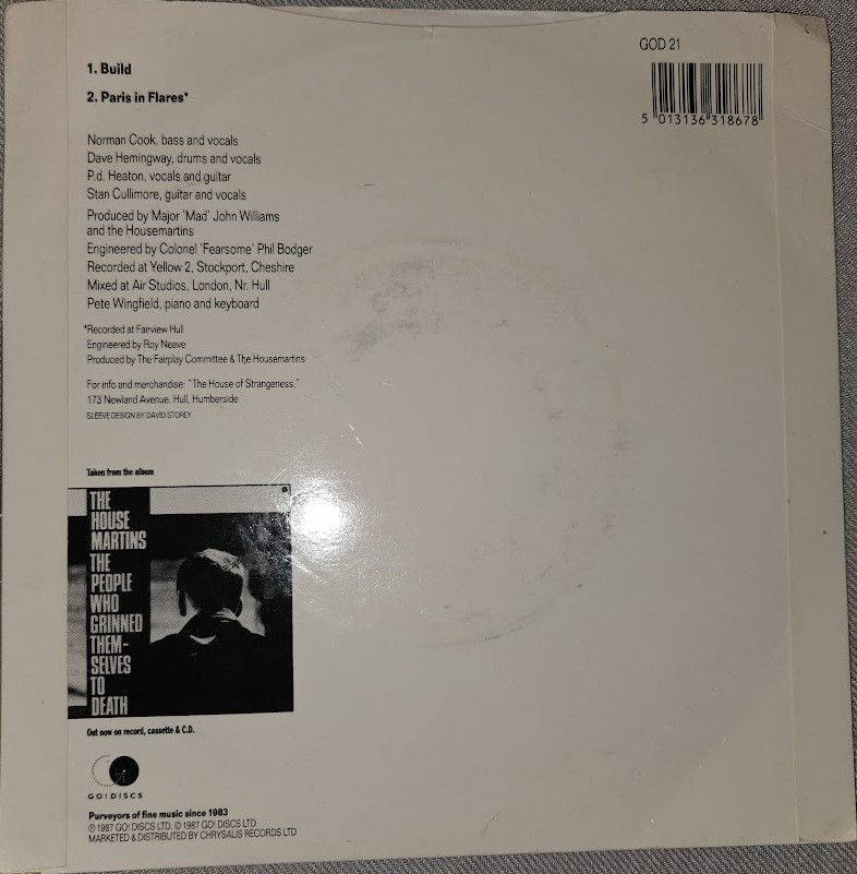 Miniatura: The Housemartins - Build (7", Single) (Go! Discs)