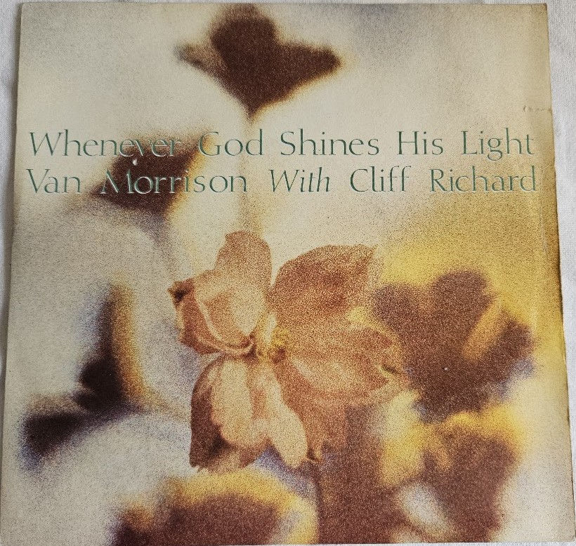 Van Morrison With Cliff Richard - Whenever God Shines His Light (7", Single) (Po