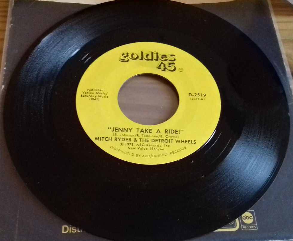 Mitch Ryder And The Detroit Wheels* - Jenny Take A Ride! (7", Single, Styrene)