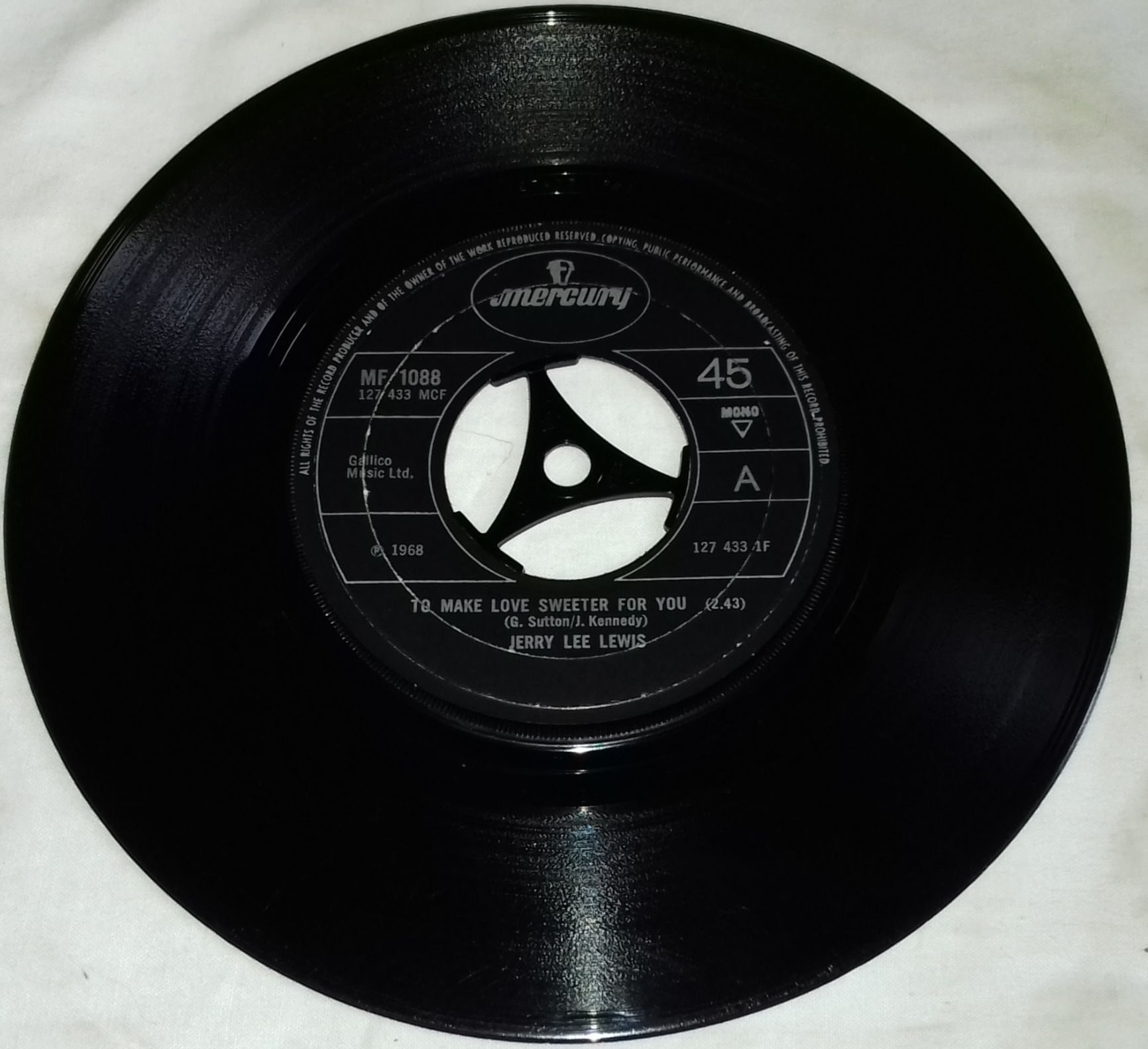 Jerry Lee Lewis - To Make Love Sweeter For You (7", Single, Mono) (Mercury)