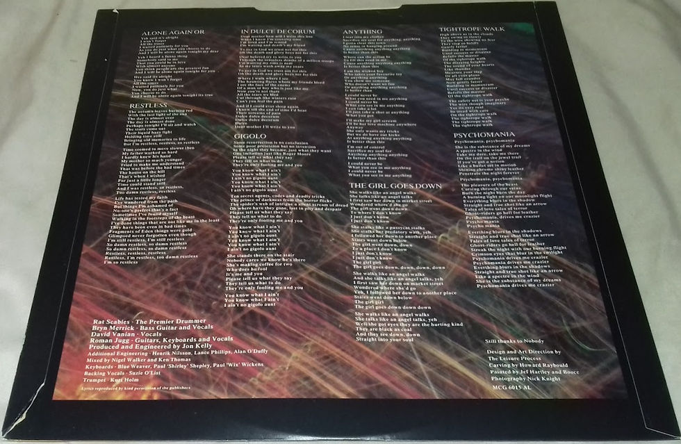 Miniatyrbild: The Damned - Anything (LP, Album, Ltd, S/Edition, Gat) (MCA Records, MCA Record
