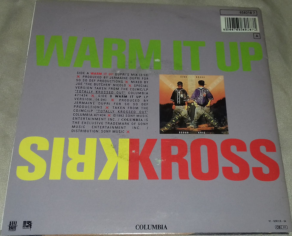 Miniature : Kris Kross - Warm It Up (7", Single) (Columbia, Ruffhouse Records)