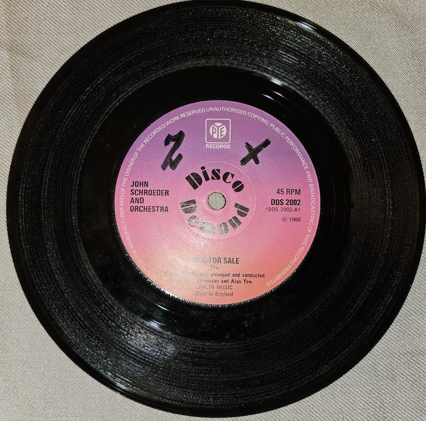 John Schroeder And Orchestra* - Soul For Sale (7", Single, Sol) (Pye Records)