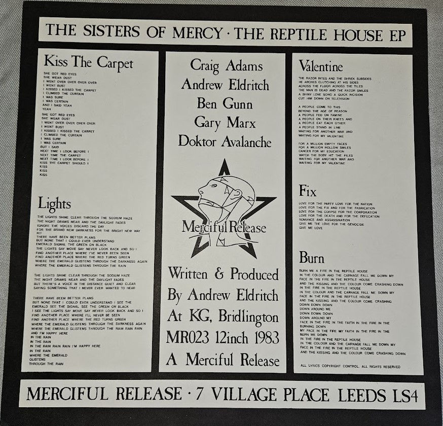 Miniaturbild: The Sisters Of Mercy - The Reptile House E.P. (12", EP) (Merciful Release, Merci