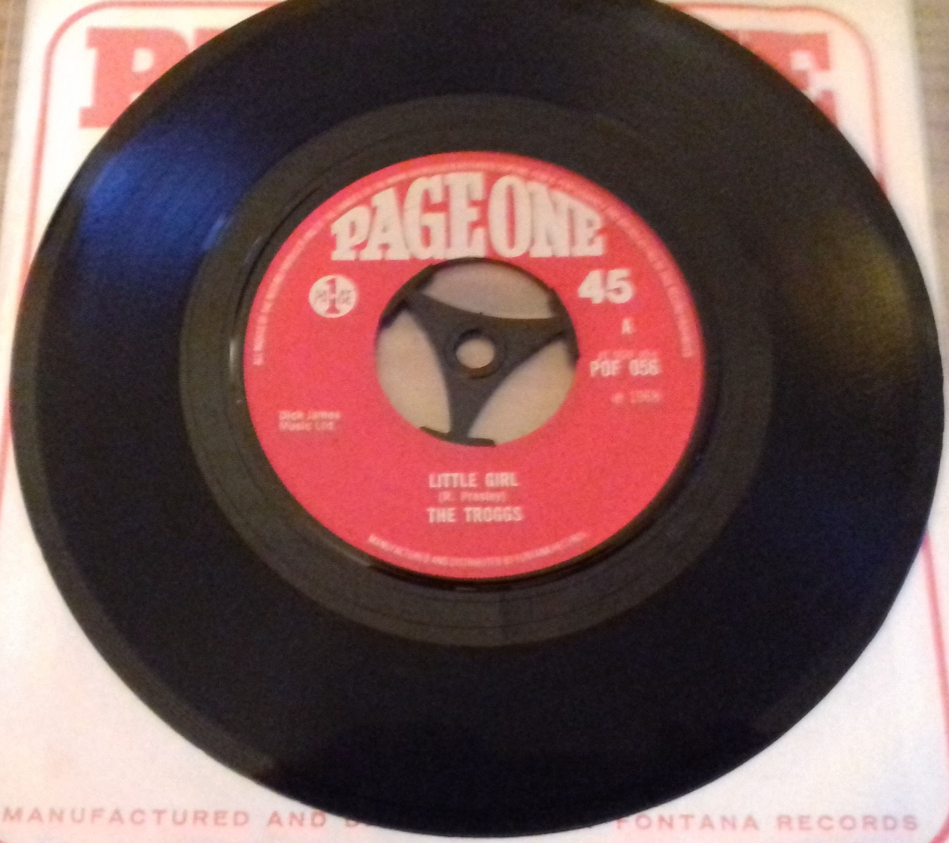 The Troggs - Little Girl (7", Single) (Page One)