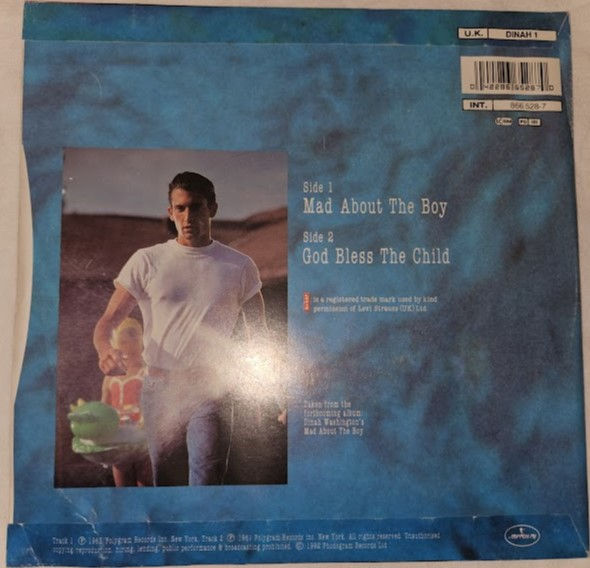 Miniatura: Dinah Washington - Mad About The Boy (7", Single, RE, Sil) (Mercury)
