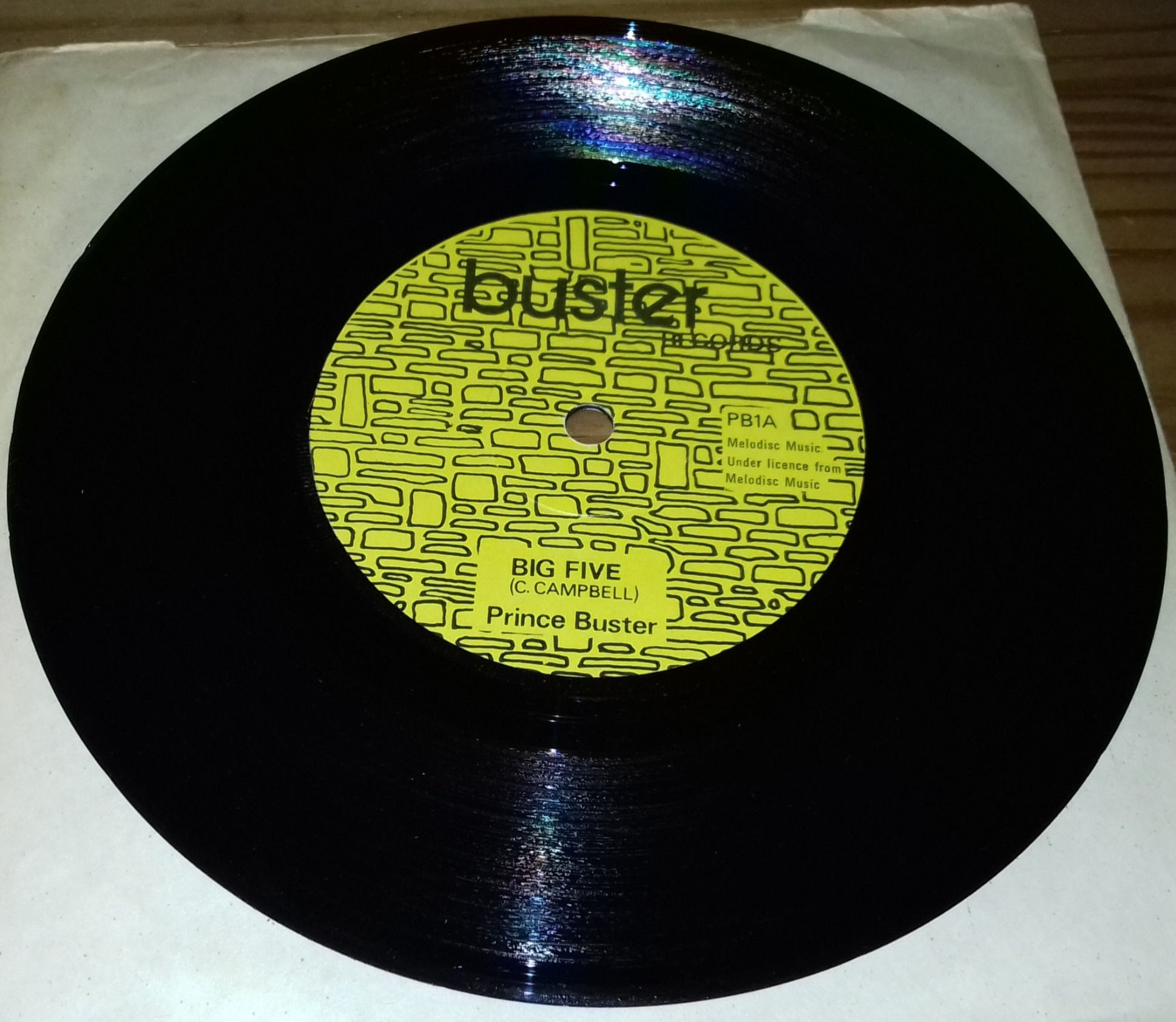 Prince Buster - Big Five (7", Single, RE, Yel) (Buster Records (2))