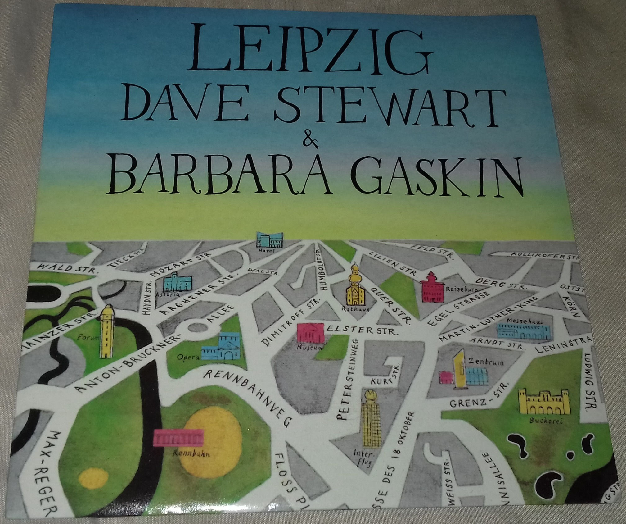 Dave Stewart & Barbara Gaskin - Leipzig (7") (Broken Records)
