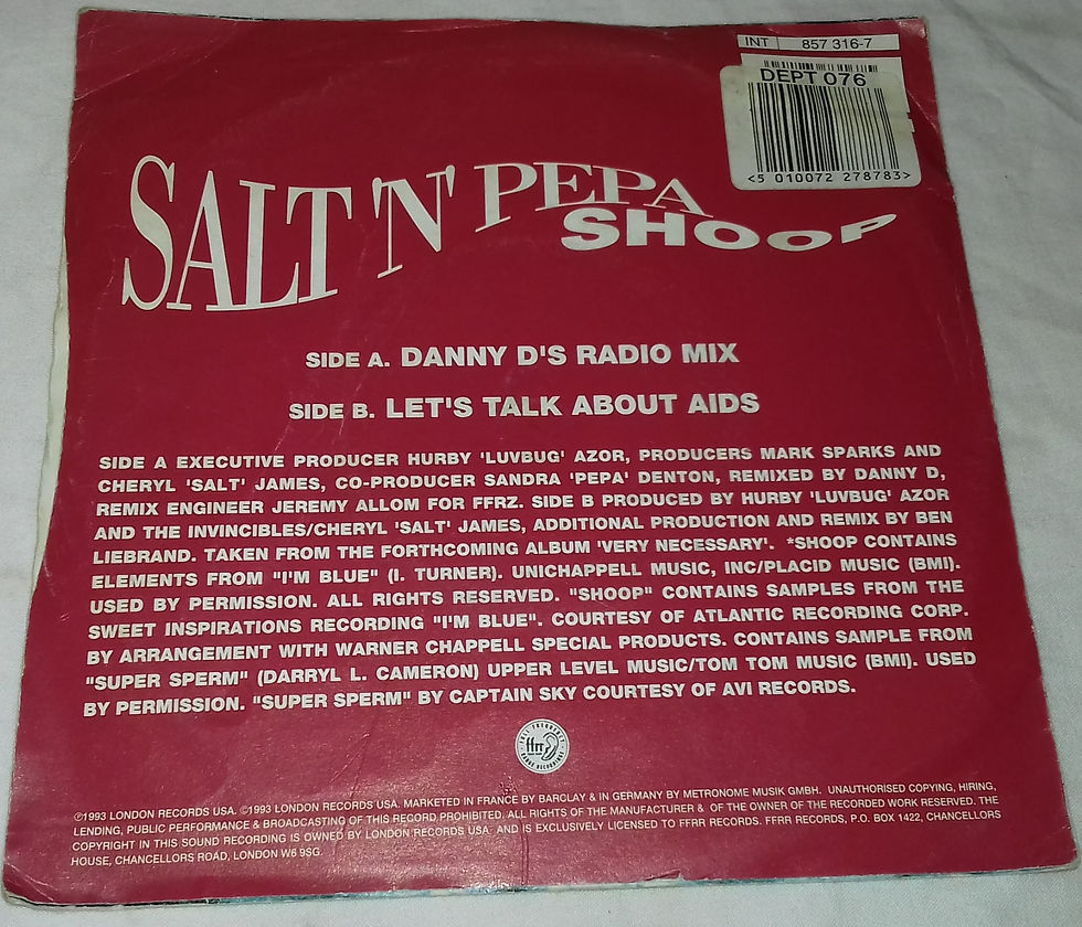 תמונה ממוזערת: Salt 'N' Pepa - Shoop (7", Single) (FFRR, FFRR)