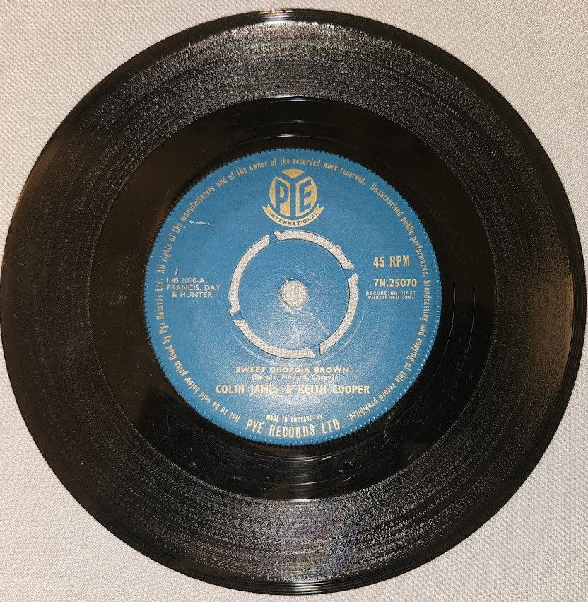 Colin James* & Keith Cooper - Sweet Georgia Brown (7", Single) (Pye Interna