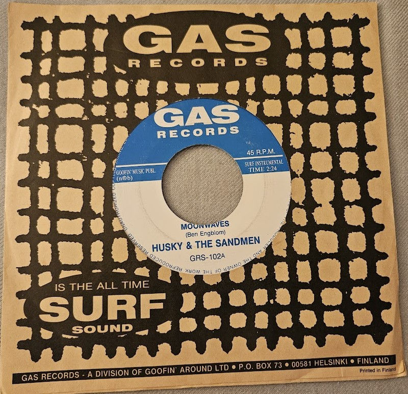 Husky & The Sandmen - Moonwaves (7") (Gas Records (5))