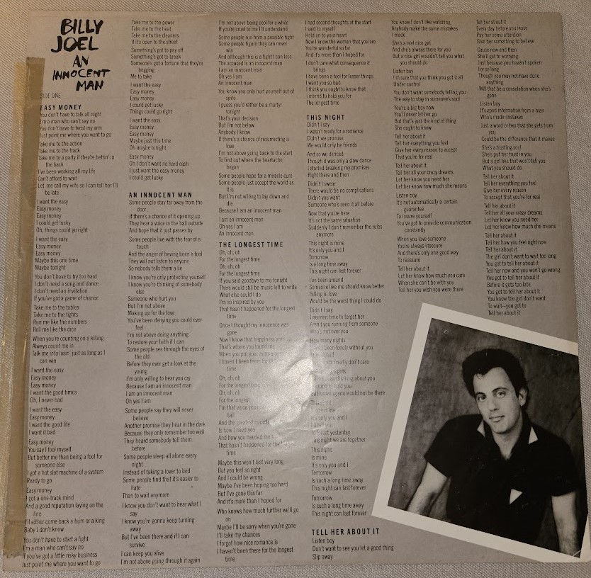 Thumbnail: Billy Joel - An Innocent Man (LP, Album, 2nd) (CBS/Sony)