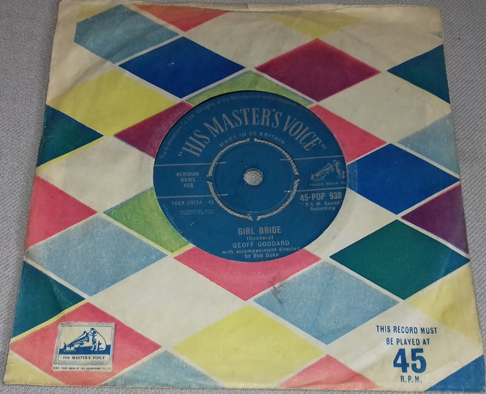 Geoff Goddard* - Girl Bride (7", Single) (His Master's Voice)