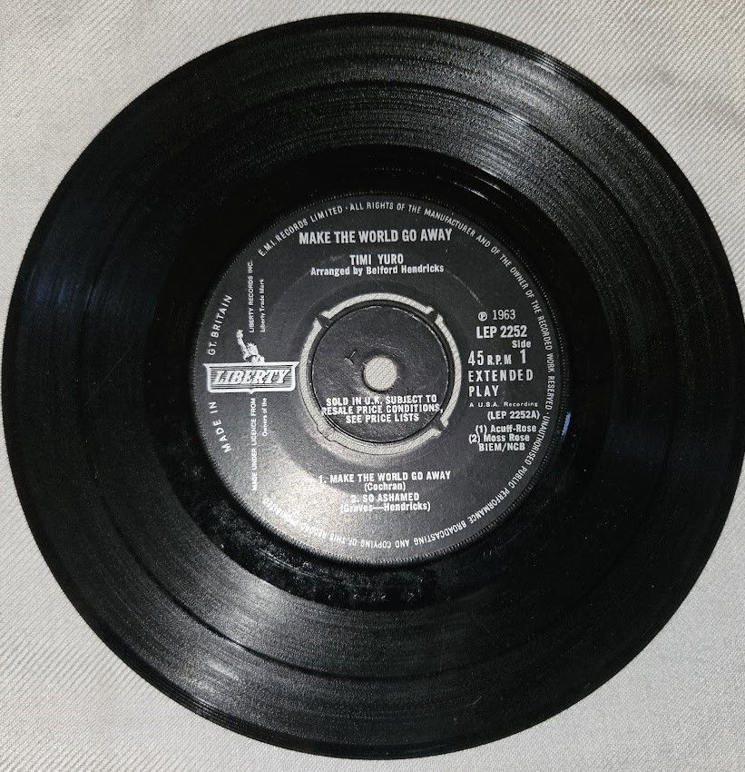 Timi Yuro - Make The World Go Away (7", EP) (Liberty)