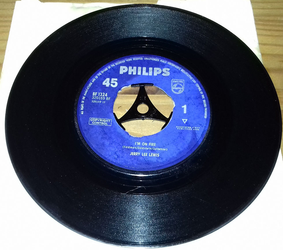 Jerry Lee Lewis - I'm On Fire (7", Single) (Philips)
