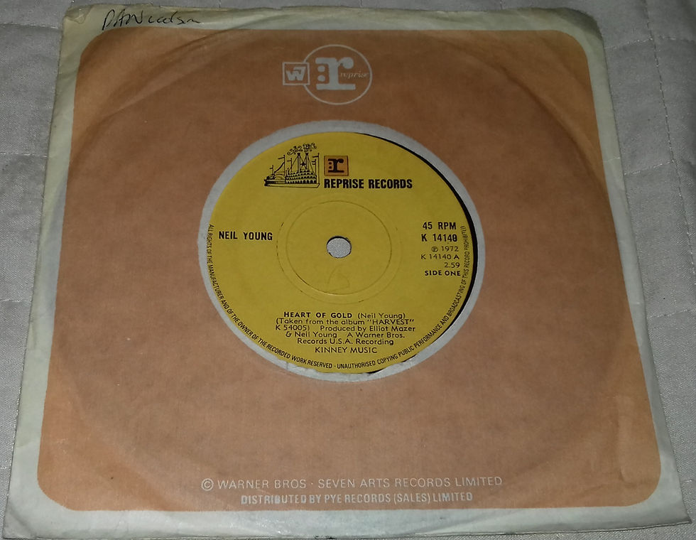Neil Young - Heart Of Gold (7", Single, Sol) (Reprise Records)